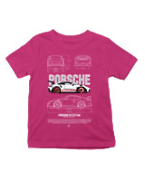 T-Shirt  Παιδικό - 911 GT3  - Color Thumbnail Φουξια