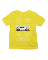 T-Shirt  Παιδικό - 911 GT3  - Color Thumbnail Κίτρινο