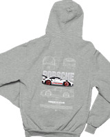 Φούτερ με κουκούλα Παιδικό - 911 GT3  - Color Thumbnail Γκρι Μελανζέ
