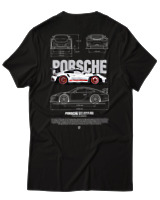 T-Shirt Αντρικό - 911 GT3  - Color Thumbnail Μαύρο