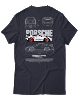 T-Shirt Αντρικό - 911 GT3  - Color Thumbnail Σκούρο Μπλε