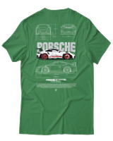 T-Shirt Αντρικό - 911 GT3  - Color Thumbnail Πράσινο
