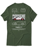 T-Shirt Αντρικό - 911 GT3  - Color Thumbnail Κυπαρισσί