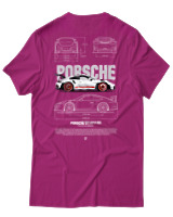 T-Shirt Αντρικό - 911 GT3  - Color Thumbnail Φουξια