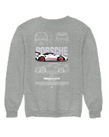 Φούτερ χωρίς κουκούλα Γυναικείο - 911 GT3  - Color Thumbnail Γκρι Μελανζέ