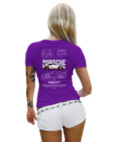T-Shirt Στενή Γραμμή Γυναικείο - 911 GT3  - Color Thumbnail Σκούρο Μωβ
