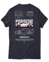 T-Shirt  Γυναικείο - 911 GT3  - Color Thumbnail Σκούρο Μπλέ
