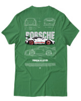 T-Shirt  Γυναικείο - 911 GT3  - Color Thumbnail Πράσινο