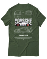 T-Shirt  Γυναικείο - 911 GT3  - Color Thumbnail Κυπαρισσί