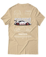 T-Shirt  Γυναικείο - 911 GT3  - Color Thumbnail Μπέζ