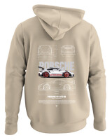 Φούτερ με κουκούλα - 911 GT3  - Color Thumbnail Μπέζ