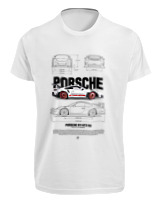 T-Shirt Fit Αντρικό - 911 GT3  - Color Thumbnail 'Ασπρο