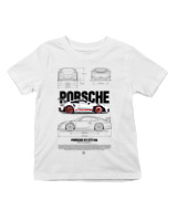 T-Shirt  Παιδικό - 911 GT3  - Color Thumbnail 'Ασπρο