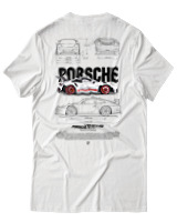 T-Shirt Αντρικό - 911 GT3  - Color Thumbnail Άσπρο