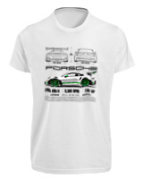 T-Shirt Fit Αντρικό - 911 GT3 RS - Color Thumbnail 'Ασπρο