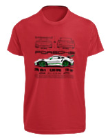 T-Shirt Fit Αντρικό - 911 GT3 RS - Color Thumbnail Κόκκινο