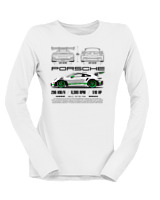 Μακρυμάνικο Μακό Γυναικείο - 911 GT3 RS - Color Thumbnail 'Ασπρο