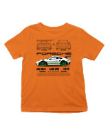 T-Shirt  Παιδικό - 911 GT3 RS - Color Thumbnail Πορτοκαλί