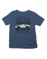 T-Shirt  Παιδικό - 911 GT3 RS - Color Thumbnail Σκούρο Μπλε