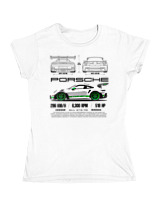 Κοριτσίστικο Κοντομανικο Παιδικό - 911 GT3 RS - Color Thumbnail ΄Ασπρο