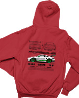 Φούτερ με κουκούλα Παιδικό - 911 GT3 RS - Color Thumbnail Κόκκινο
