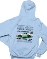 Φούτερ με κουκούλα Παιδικό - 911 GT3 RS - Color Thumbnail Γαλάζιο