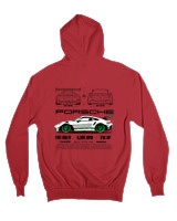 Ζακέτα Φούτερ με κουκούλα Γυναικείο - 911 GT3 RS - Color Thumbnail Κόκκινο