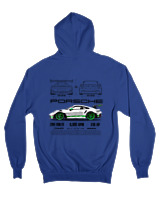 Ζακέτα Φούτερ με κουκούλα Γυναικείο - 911 GT3 RS - Color Thumbnail Μπλε Ρουά
