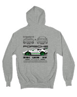 Ζακέτα Φούτερ με κουκούλα Αντρικό - 911 GT3 RS - Color Thumbnail Γκρι Μελανζέ