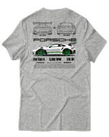 T-Shirt Αντρικό - 911 GT3 RS - Color Thumbnail Γκρι Μελανζέ