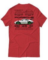 T-Shirt Αντρικό - 911 GT3 RS - Color Thumbnail Κόκκινο