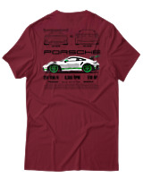 T-Shirt Αντρικό - 911 GT3 RS - Color Thumbnail Σκούρο Κόκκινο