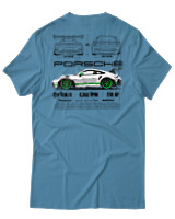 T-Shirt Αντρικό - 911 GT3 RS - Color Thumbnail Τιρκουάζ