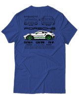 T-Shirt Αντρικό - 911 GT3 RS - Color Thumbnail Μπλε Ρουά