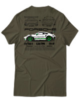 T-Shirt Αντρικό - 911 GT3 RS - Color Thumbnail Χακί