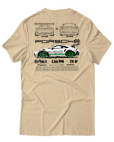 T-Shirt Αντρικό - 911 GT3 RS - Color Thumbnail Μπεζ