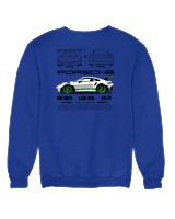 Φούτερ χωρίς κουκούλα Αντρικό - 911 GT3 RS - Color Thumbnail Μπλε Ρουά