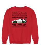 Φούτερ χωρίς κουκούλα Γυναικείο - 911 GT3 RS - Color Thumbnail Κόκκινο