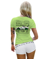 T-Shirt Στενή Γραμμή Γυναικείο - 911 GT3 RS - Color Thumbnail Λαχανί