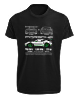T-Shirt Fit Αντρικό - 911 GT3 RS - Color Thumbnail Μαύρο