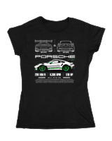 Κοριτσίστικο Κοντομανικο Παιδικό - 911 GT3 RS - Color Thumbnail Μαύρο