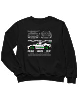 Φούτερ χωρίς κουκούλα Παιδικό - 911 GT3 RS - Color Thumbnail Μαύρο