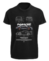 T-Shirt Fit Αντρικό - 911 GT3 RS - Color Thumbnail Μαύρο