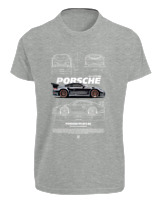 T-Shirt Fit Αντρικό - 911 GT3 RS - Color Thumbnail Γκρι Μελανζέ