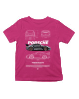 T-Shirt  Παιδικό - 911 GT3 RS - Color Thumbnail Φουξια