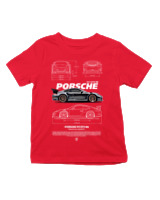 T-Shirt  Παιδικό - 911 GT3 RS - Color Thumbnail Κόκκινο