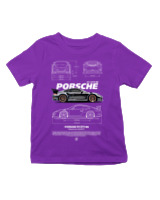 T-Shirt  Παιδικό - 911 GT3 RS - Color Thumbnail Σκούρο Μωβ