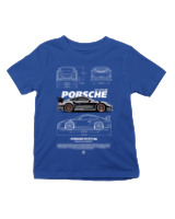 T-Shirt  Παιδικό - 911 GT3 RS - Color Thumbnail Μπλε Ρουά