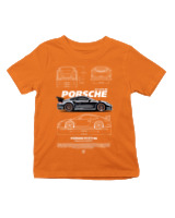 T-Shirt  Παιδικό - 911 GT3 RS - Color Thumbnail Πορτοκαλί
