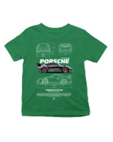 T-Shirt  Παιδικό - 911 GT3 RS - Color Thumbnail Πράσινο